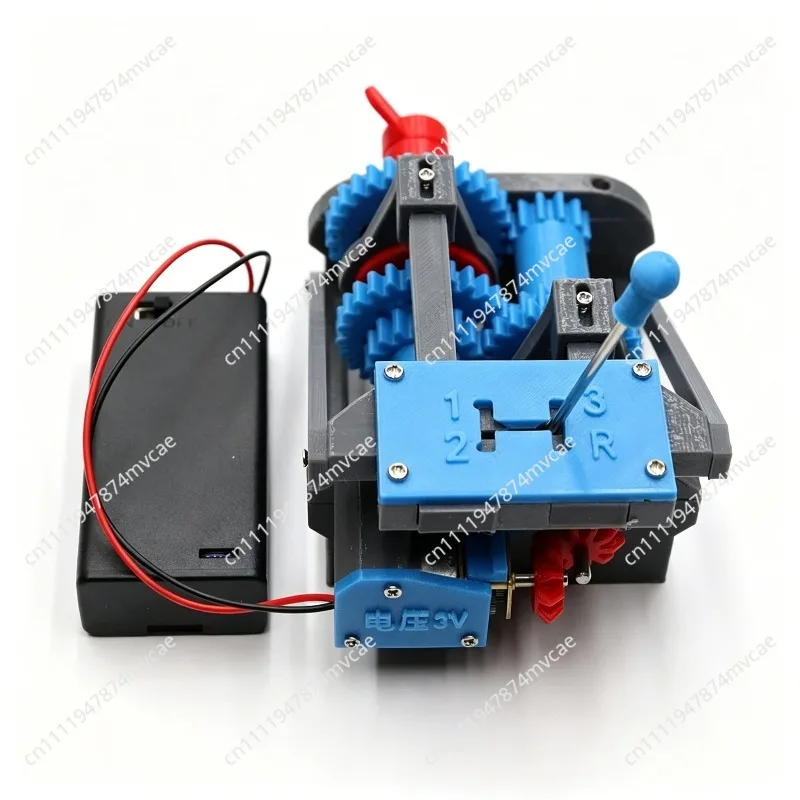 Manual Transmission Model Four Gears, Car Gearbox, Gearbox, Forward and Backward Gears Simulation 3D Printing Ornament