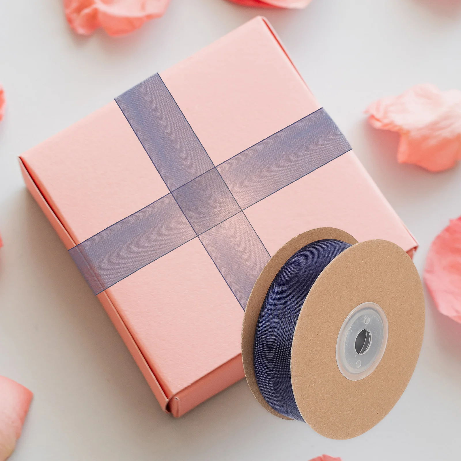 

6pcs 6 Rolls Cloth Gift Wrapping Ribbon Cuttable Wear-Resistant Present Packaging Ribbon For Christmas Diy Crafts Festival