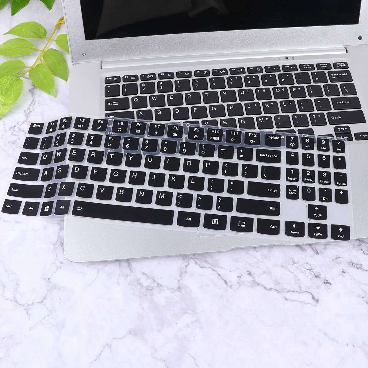 

3pcs 15.6 Inches Keyboard Protector Silicone Keyboard Protective Cover Compatible for Laptop R720 (Black)