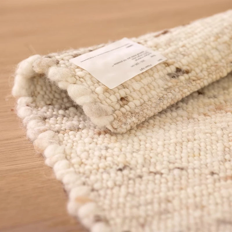 

Genuine handmade, wool carpet, living room, bedroom, French bedside blanket