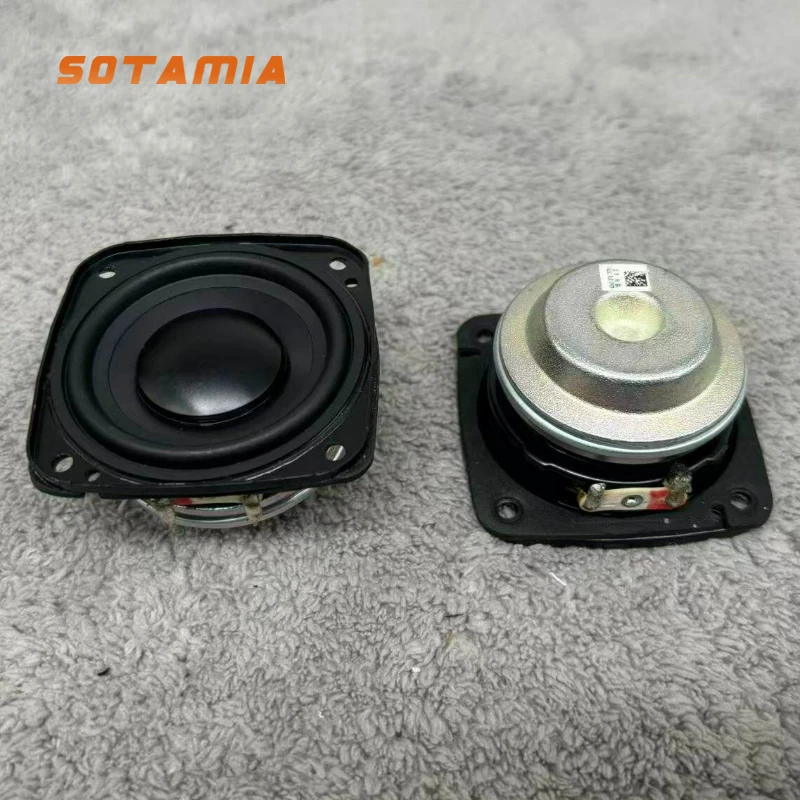 

SOTAMIA 2 шт. 2,25-дюймовые полнодиапазонные динамики 4 Ом 15 Вт с алюминиевым диффузором, водонепроницаемые, с длинным ходом, для модификации и улучшения уличных акустических систем