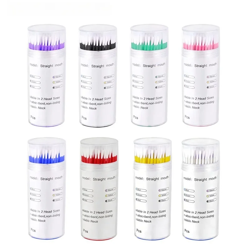100Pcs/Bottle Dentistry Disposable Micro Brushes Applicators Brush Teeth For Dental Application Oral Care Dentist Materials