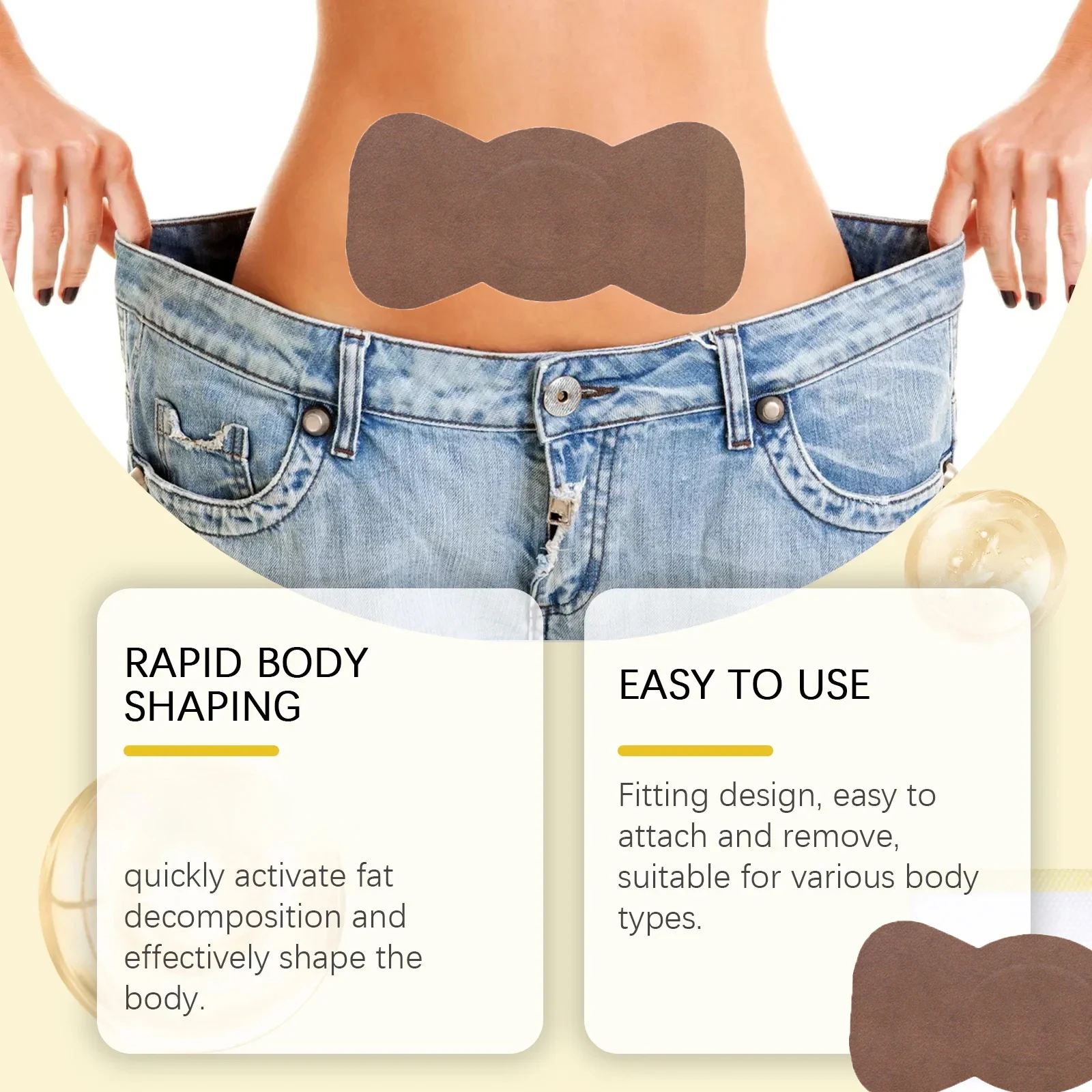 Тонкий пластырь для живота, теплый пластырь для сжигания жира, Детокс, живот, пупок, наклейка, полынь, наклейки для похудения, портативные