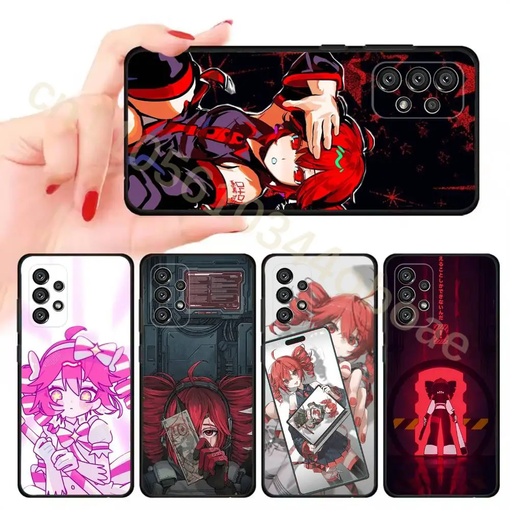 K-Kasane T-Teto Phone Case For Samsung Galaxy A13,21s,22,31,32,52,53,71,80,A91 Soft Black Cover