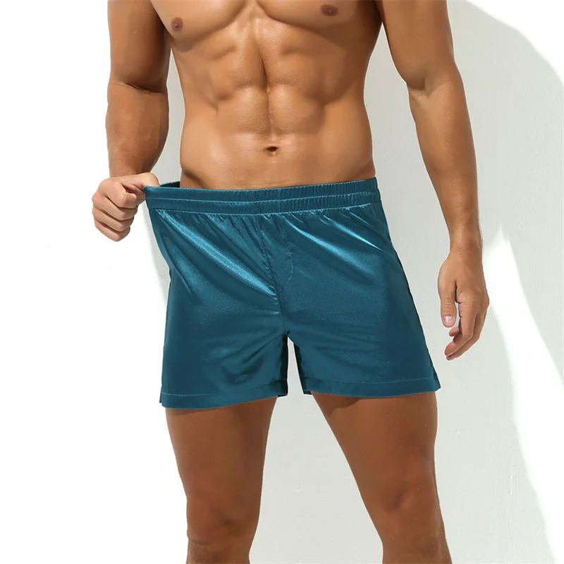 Men's Sleep Bottoms Casual Men's Home Pants Solid Youth Thin Sexy Underwear Middle Waist Loose Exercise Plus Size Pants