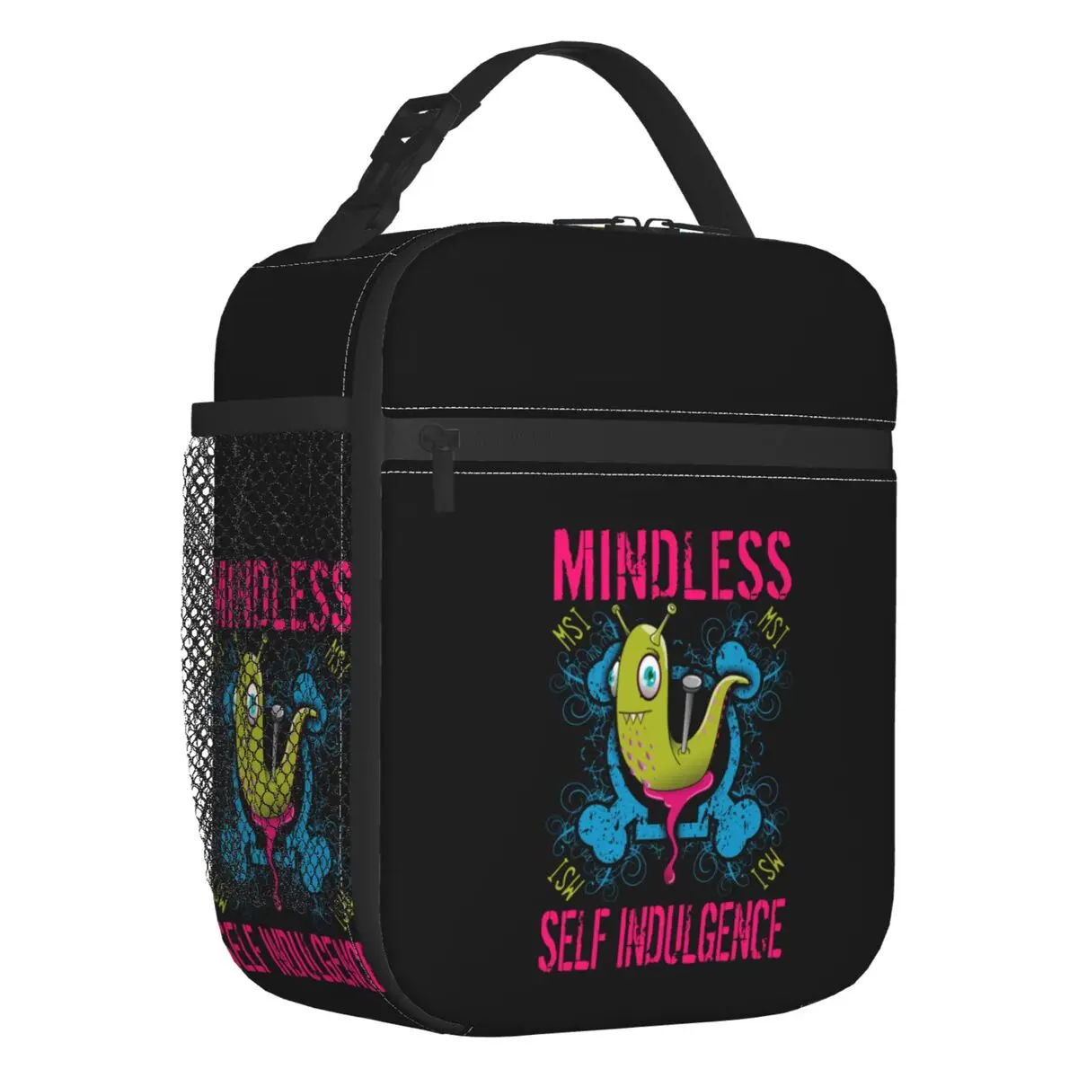 Custom Msi Mindless Hip Hop Punk Rock Self Indulgence Insulated Lunch Bag l Electro Resuable Cooler Thermal Lunch Box