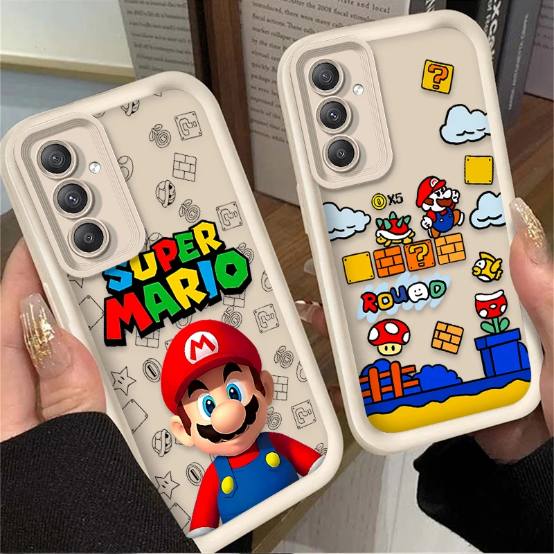 Cartoon Game M-Marios Soft Phone Case for Samsung Galaxy A35 A55 A15 A25 A16 A06 A05 A05S A24 A13 A23 A12 A22 A32 A52 A71 A51 4G