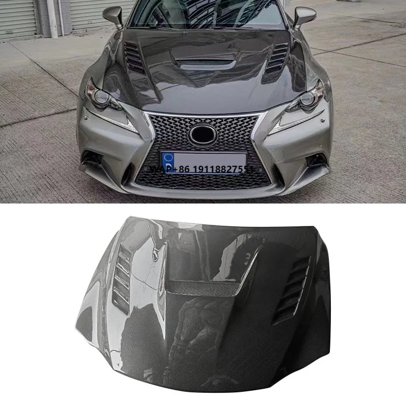 

For IS200t/IS300/IS350 2013-2020 High Quality Real Carbon Fiber Hood Engine Cover Bonnet Car Auto Parts Accessories