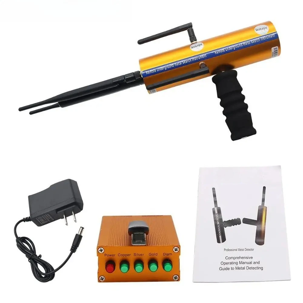 Handheld AKS Long Range Gold Metal Detector Gems Diamond Finder With Five Antennas