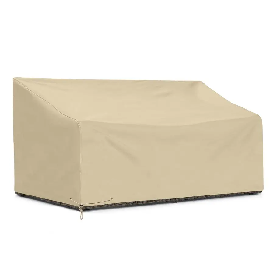 

Outdoor Bench Cover 80 Inch, Heavy Duty Sofa Cover, Patio Furniture Cover, All Weather Protection, Beige