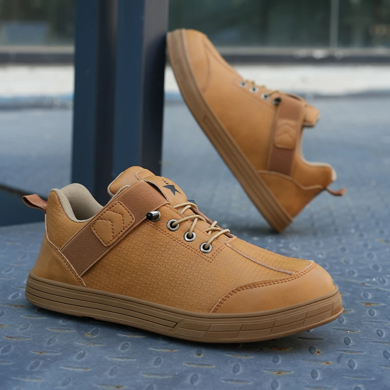 Safety Shoes Men Steel Toe Cap Non Slip Industrial for Work Lightweight Sport Sneakers Steel toes Waterproof Protection Shoes