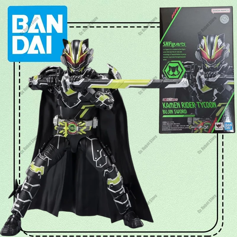 

Bandai Genuine SHF KAMEN RIDER TYCOON BUJIN SWORD Anime Action Figure Collectible Joints Movable ModelToy Ornament Gift Children