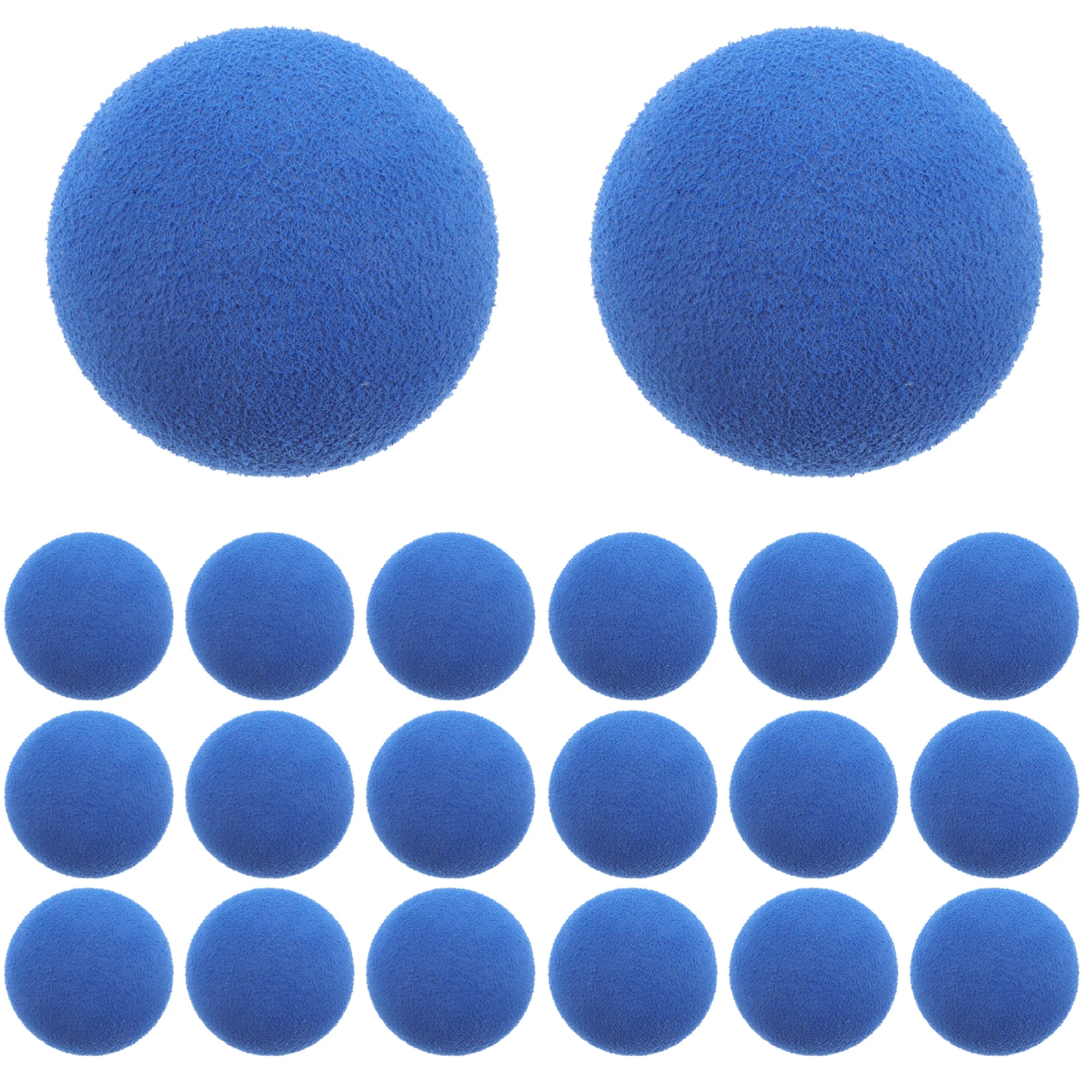 

50 Pcs Soft Pinball Toys Baseballs Softballs Party Supplies Props Birthday Blue