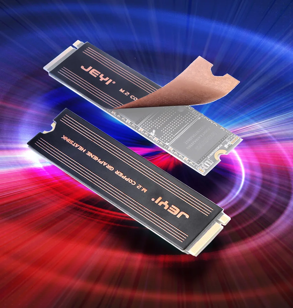M.2 SSD Heat Sink Dual-Layer Graphene and Copper Foil Design Cooler Radiator for Laptop PC for NVMe NGFF 2280 Solid State Drives