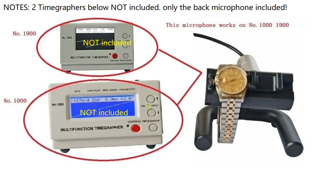 Microphone FOR NO.1000 1900 Multifunction Timegrapher Watch Timing Machine