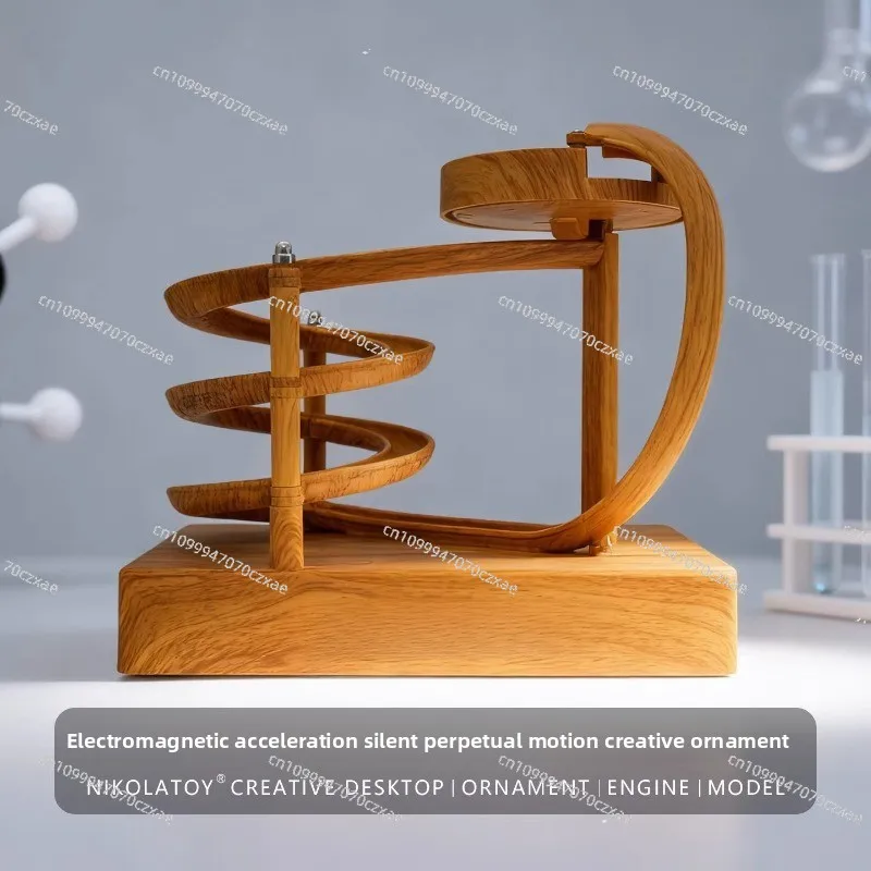 

Electromagnetic Acceleration Perpetual Motion Machine Model, Silent Physics Teaching Aid