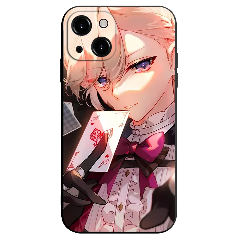 Lyney Fontaine Genshin Impact 4,0 Character Magician Phone Case para iPhone 14 13 12 11 Pro Max Mini XS X XR SE3 2 7 8 Plus