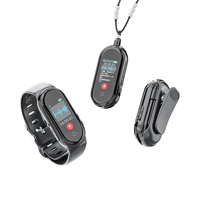 

Браслет-подвеска S36A с застежкой на запястье, шумоподавлением высокой четкости, интеллектуальным AI-транскрибированием текста ChatGPT, переводом, s