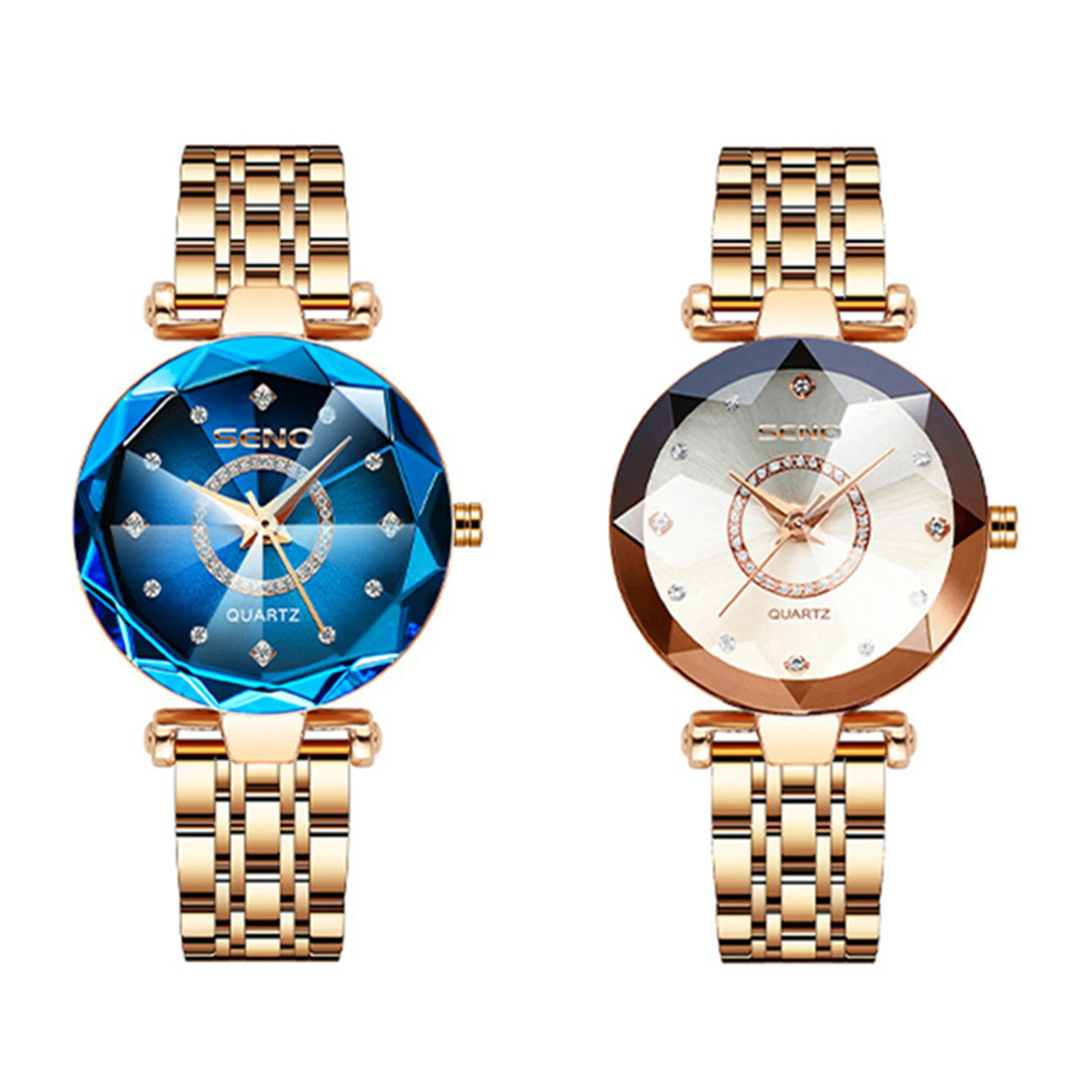 Female Waterproof Bracelet Watch Analog Quartz Wristwatch with Star Diamond Face for Outside Office Business Meeting image 6
