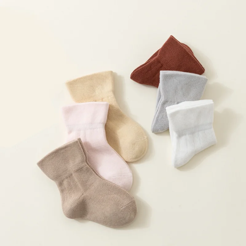 3 أزواج/وحدة جوارب غير رسمية جديدة للأولاد والبنات