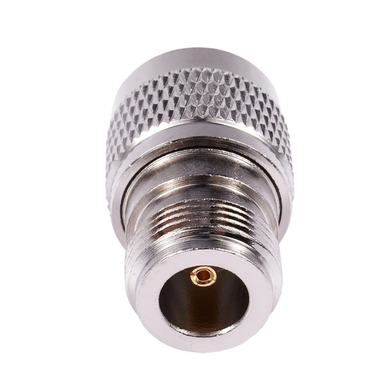 1 Pcs UHF Male PL259 To N Female M/F Straight Coax RF Adapter & 1 Pcs UHF SO-239 Female Jack Square Shape Solder Cup Coax Connec