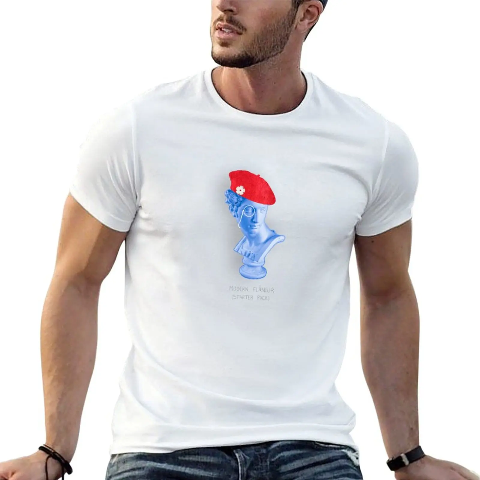 Camiseta Modern Flaneur (paquete de inicio), camisetas de algodón, camisetas de alta calidad, camiseta de diseñador, camiseta lisa para hombre