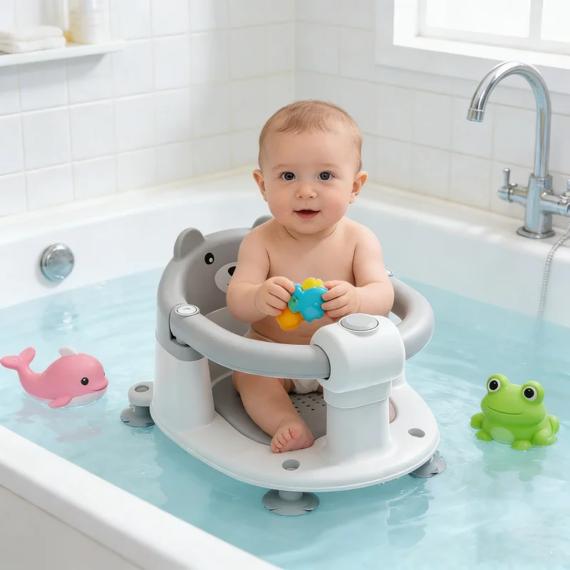 

Детское сиденье для ванны 6-18 месяцев, детское кресло для ванны, сиденье для ванны для новорожденных, противоскользящий табурет для ванны, стул для ванны