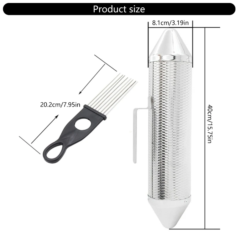Coctelera Guiro Metal con raspador, instrumentos latinos, herramienta entrenamiento Musical duradera