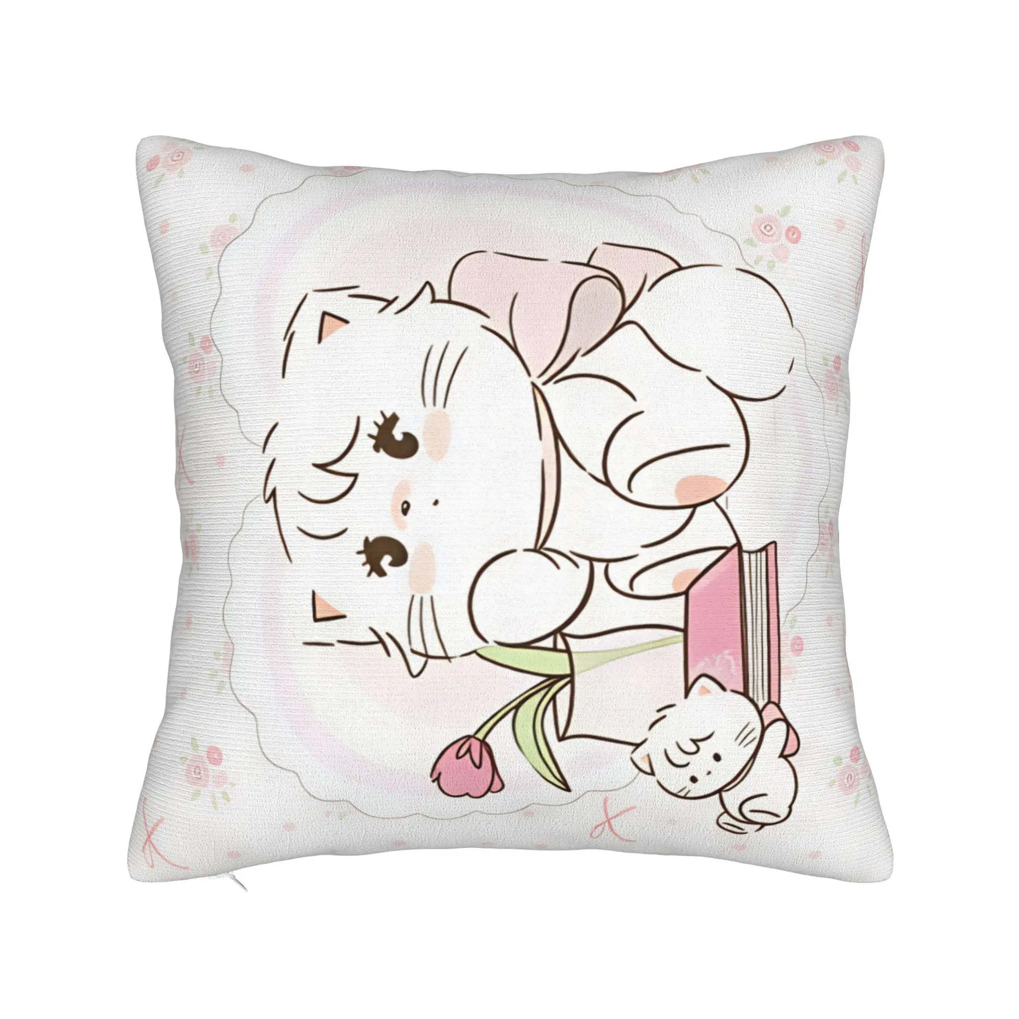 Mikkos Mousses Pillowcases  Novelty Pillow Case For Living Room Bed Chair Print Pillow Cover