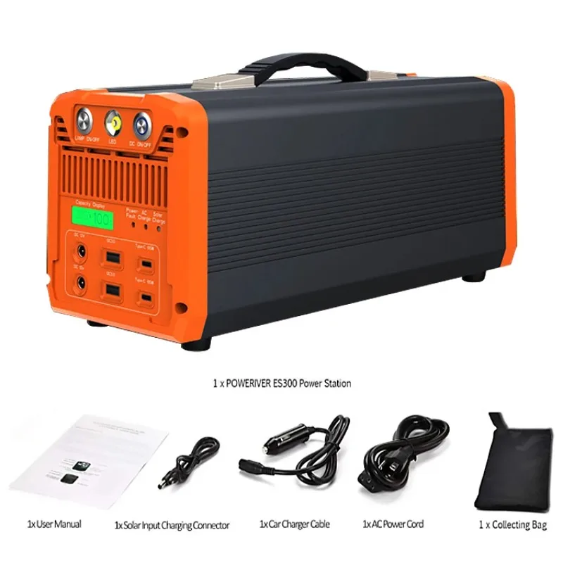 Waterproof Camping Solar Portable Power Station Generator 500W