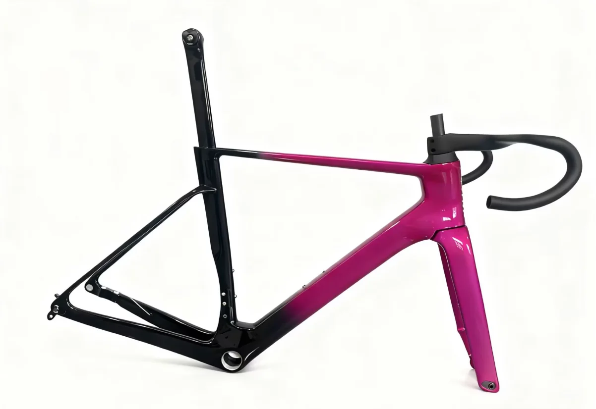 2025 style paint carbon bike frame  disc cycling frameset ud glossy red black VAM full carbon bike frame 50 52 54 56 58cm