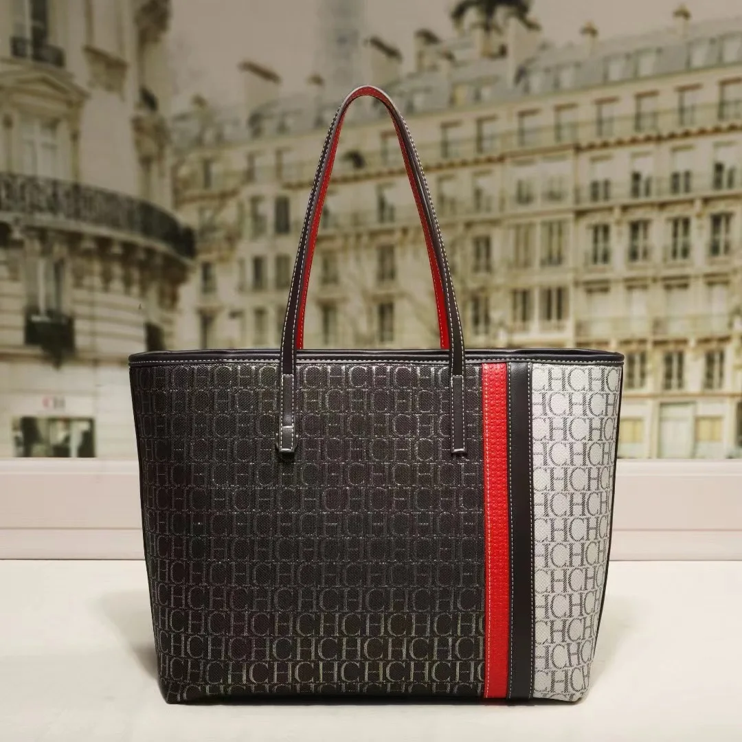 

NEW CHHC new canvas fabric tote bag, fashionable and casual, waterproof coating shopping bag, high-quality handbag