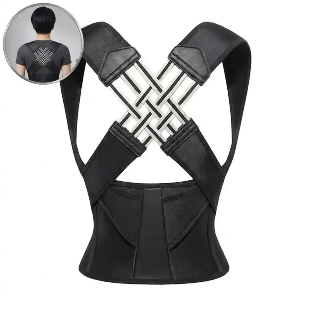 

Comfortable Adjustable Posture Corrector – Back Support Brace for Men & Women