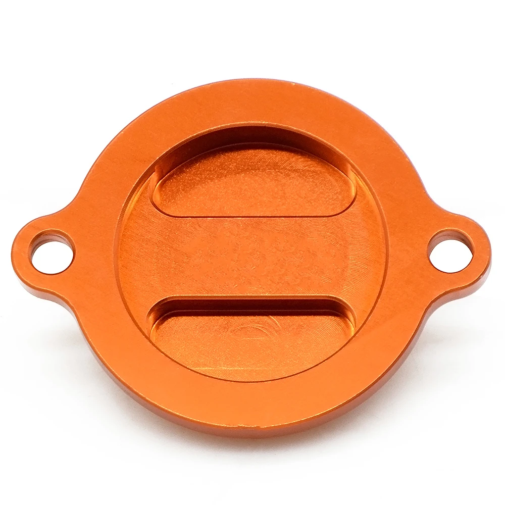 

Motorcycle Accessories CNC Aluminum Orange Engine Oil Filter Cover Cap For RC8 RC 125 200 250 390 RC 690 2019 2018 2017 2016