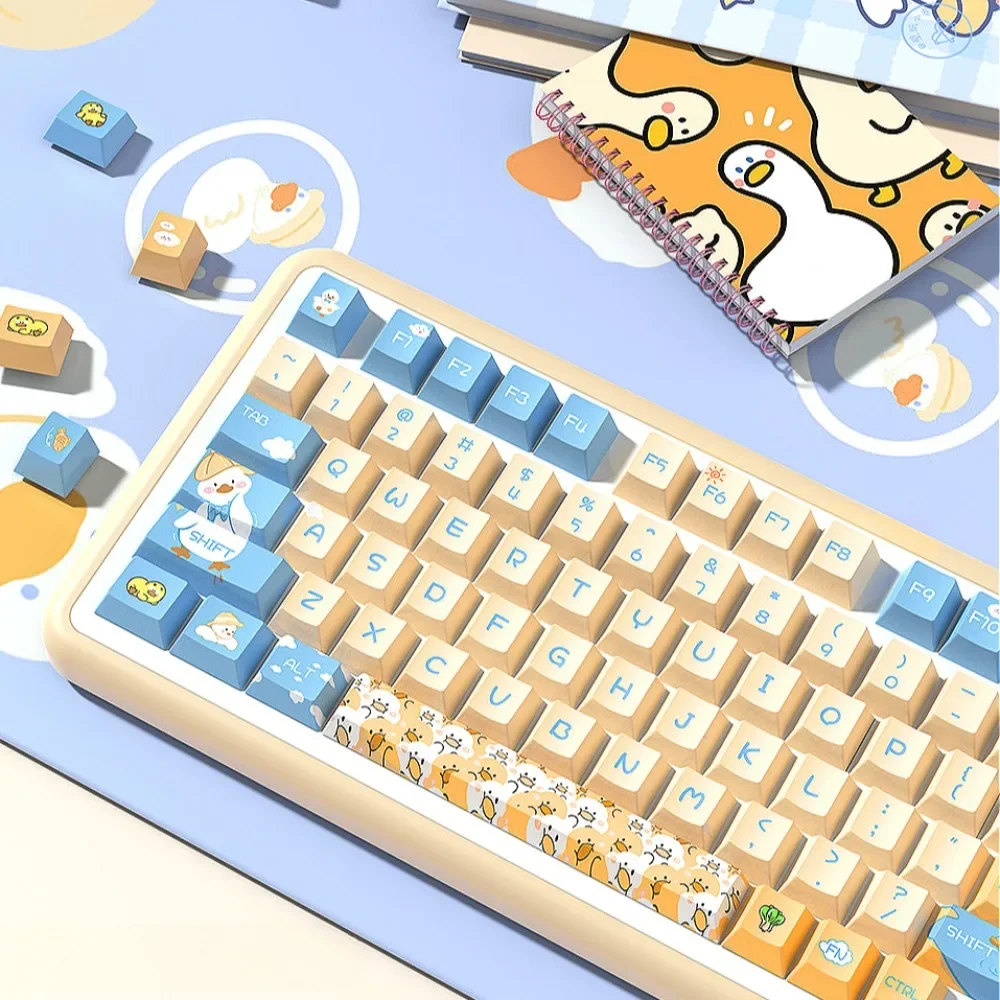 

Personalized Keycap 138/158 Keys XDA/Cherry PBT Cute Duck Theme for MX Switch 60/84/90/104/108 Mechanical Keyboard