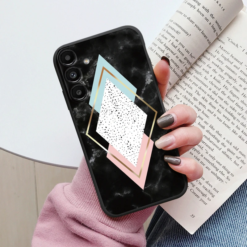 Case For Samsung A14 5G Back Cover Protective Silicone Funda Fashion Marble Stone Texture For Samsung Galaxy A25 A35 A17 A36 A07