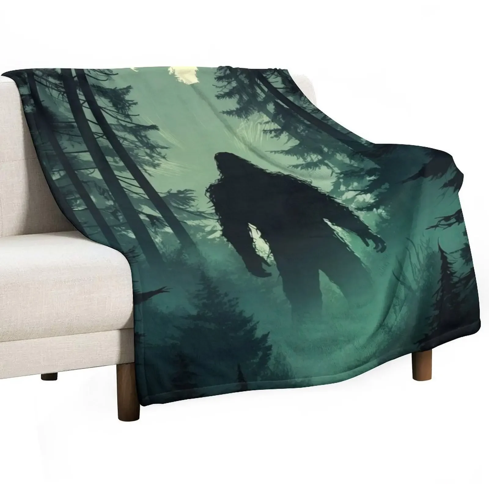 Bigfoot Believes In You And Is Behind You Throw Blanket Baby Flannel Polar Stuffeds for sofa heavy to sleep Blankets