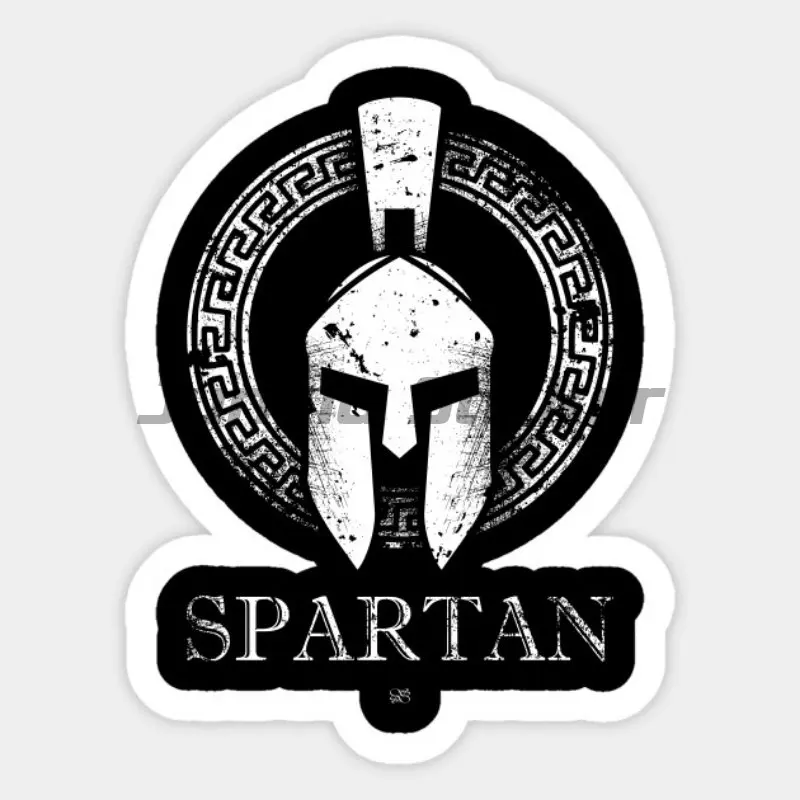 Spartan Helmet Shape Accessories Vinyl Sticker Wall Window Suitcase Laptop Mirror Scooter Moto Window Trunk Windshield Decal