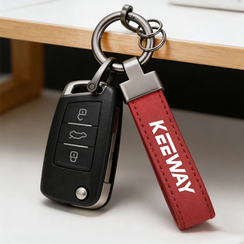 Fashion Suede KeyChain Horseshoe Buckle Key Ring Car Key Rings For Keeway RKF RKV RKS K /X Light Superlight 125 200 Accessories