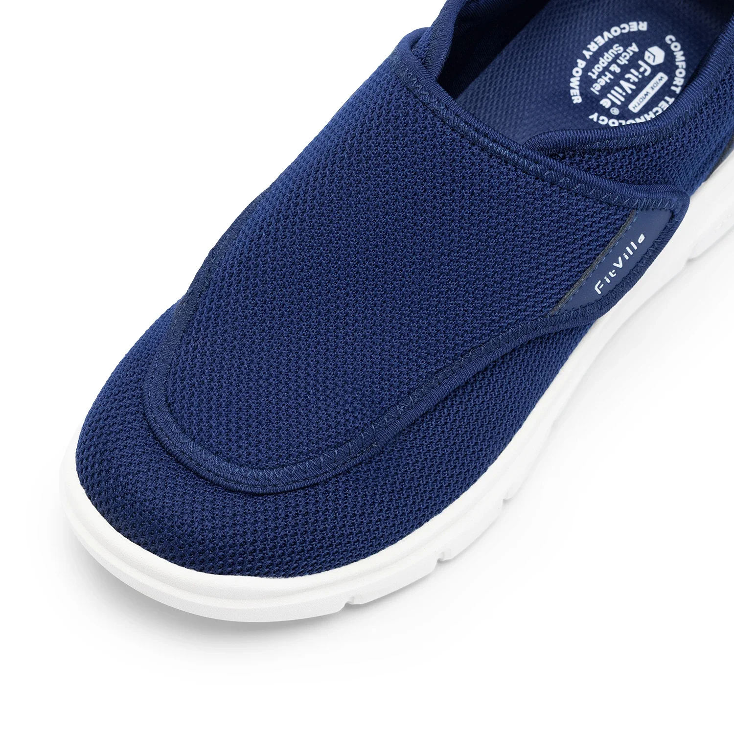 FitVille Wide 2E Diabetiker-Schuhe für Herren, für ältere Menschen, orthopädische Schuhe für geschwollene Füße, verstellbarer Gehschuh, Schmerzlinderung für ältere Menschen. – Detail 17