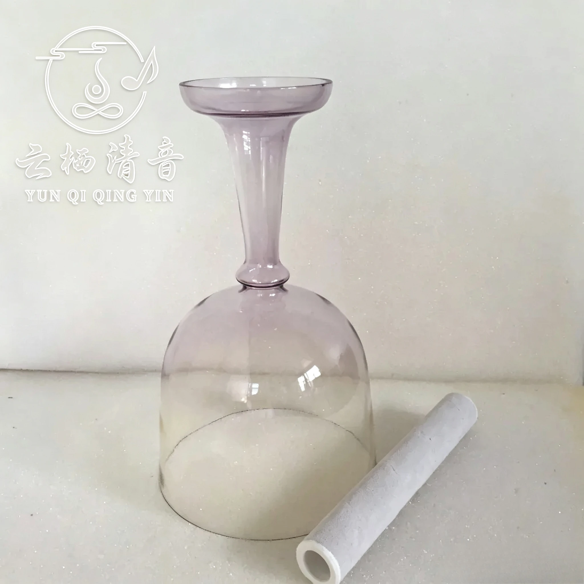 YUN QI QING YIN 4th Octave Light Color Crystal Singing Grail Chalice G G Sharp Tone Throat Thyroid Chakra 432Hz Sound Bath Yoga Vibration Healing Bowl