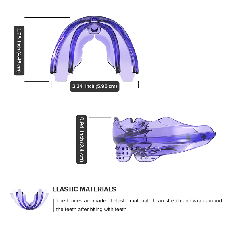 KOHEEL-UN Alisador de dentes para underbite com alinhador endireitar, chaves dobráveis como retentor, adequado para adultos e adolescentes