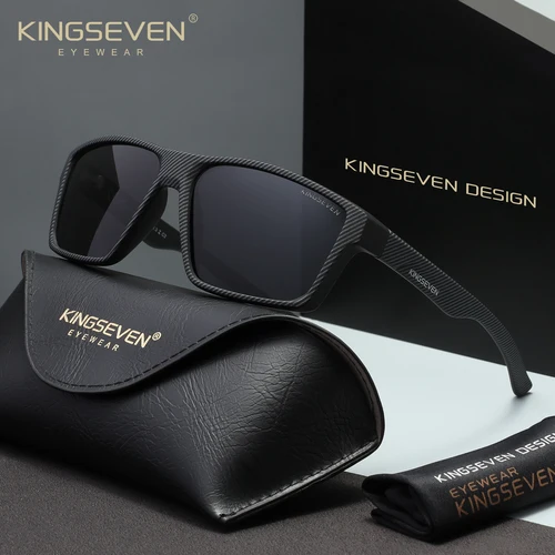 Marca KINGSEVEN, gafas de sol de moda para hombres y mujeres, gafas protectoras antideslumbrantes polarizadas clásicas UV400, gafas informales para conducir