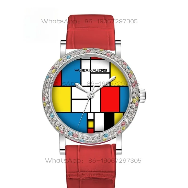 Women's INS Style Zodiac Red Mechanical Watch, Minimalist, Waterproof Women's Watch