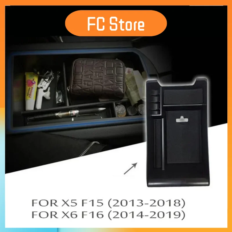 

FOR BMW X5 X6 Center Console Organizer car Accessories Car supplies Material Insert Secondary Armrest Storage Box