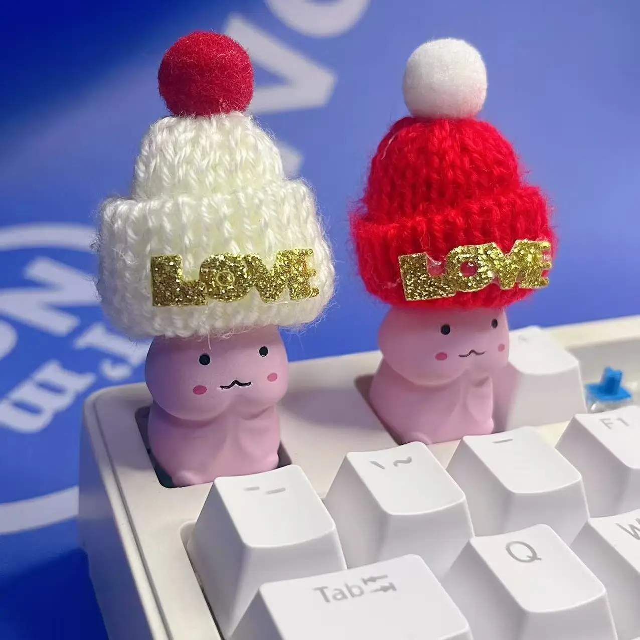

Cute and Cute Pink Keycaps Original Personalized Custom Resin Game Mechanical Keyboard Keycaps Single ESC High Keycaps