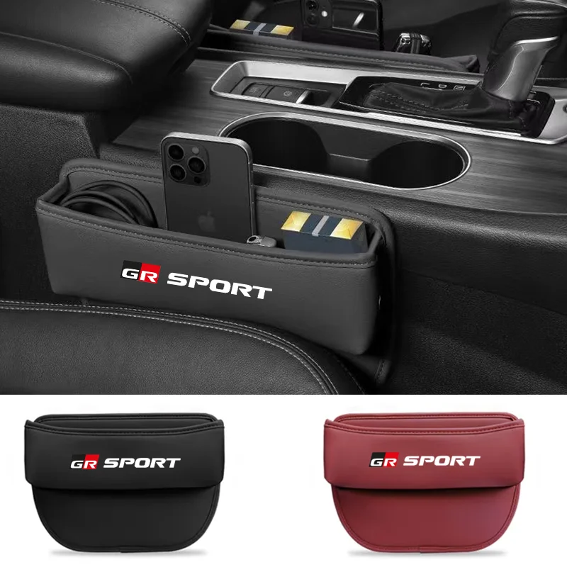

Кожаный органайзер для автомобильного сиденья для gr Sport Toyota YARiS supra Corolla Prius Harrier Camry Tacoma