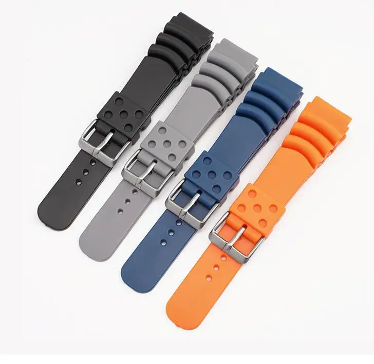 

W1921 резиновый ремешок для часов, сменный браслет 20 мм 22 мм для SKX007 009 011 171 173 175 SRP51 53 61 mdv106