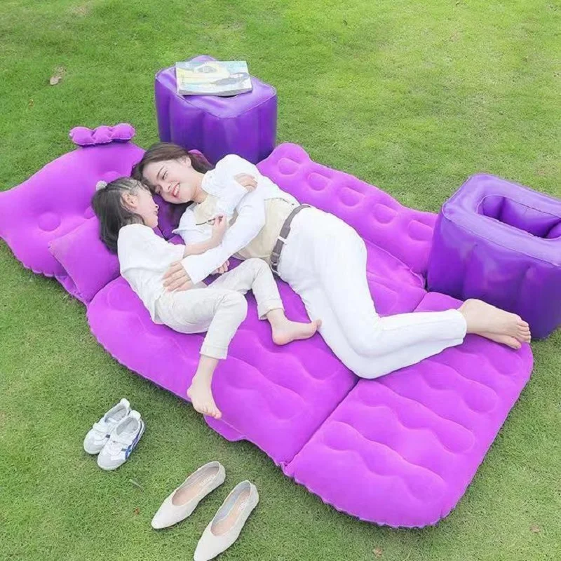 Car Backseat Air Mattress - Inflatable Thickened Sleeping Pad for SUV/Truck Waterproof with Quick Inflation for Camping & Travel