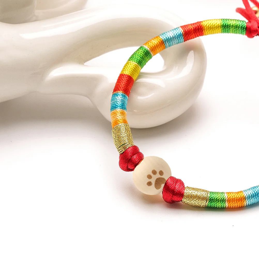 

20Pcs Wooden Beads Footprint Design Large Hole Smooth Surface DIY Jewelry Parts for Bracelet Necklace Anklet Handmade